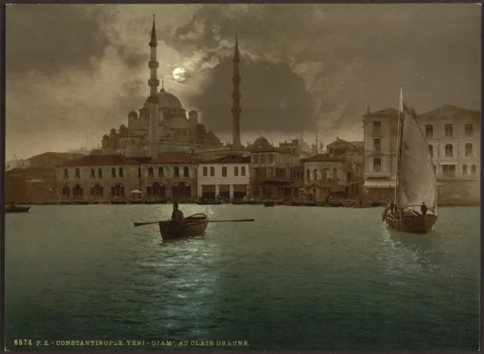 Framed Print : Yeni-Djama (i. e. Yeni Cami) by moonlight, Constantinople, T Framed Print : Yeni-Djama (i. e. Yeni Cami) by moonlight, Constantinople, T
