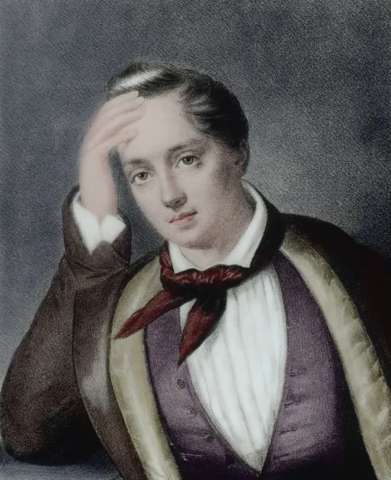 Framed Print : Yevgeny Baratynsky (1800-1844). Russian poet. Portrait. Engr Framed Print : Yevgeny Baratynsky (1800-1844). Russian poet. Portrait. Engr