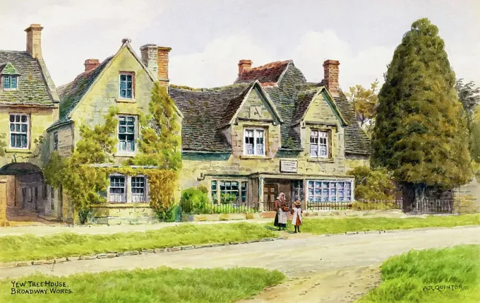 Framed Print : Yew Tree House, Broadway, Worcestershire Framed Print : Yew Tree House, Broadway, Worcestershire