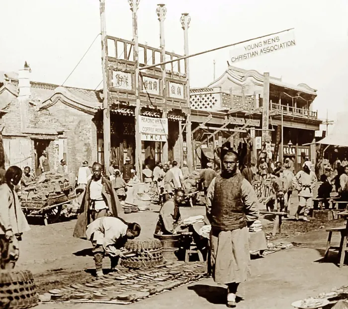 Framed Print : A YMCA in China, early 1900s Framed Print : A YMCA in China, early 1900s