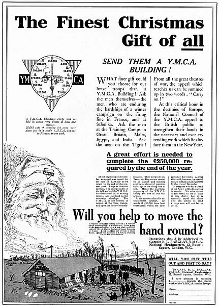 YMCA Christmas fundraising appeal, WW1