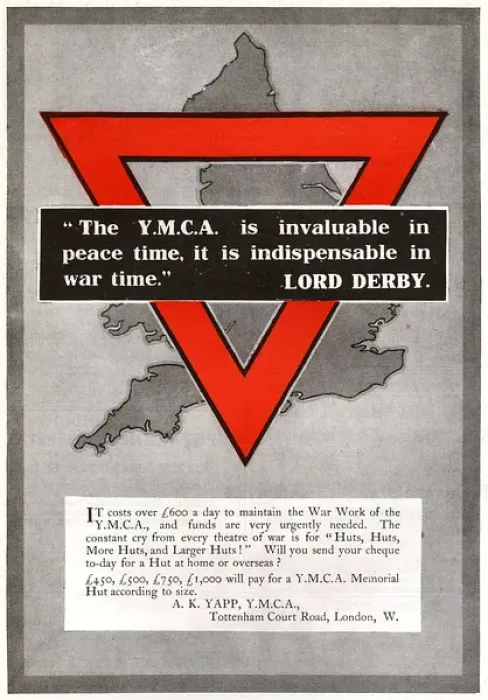 Framed Print : YMCA fundraising advertisement, WW1 Framed Print : YMCA fundraising advertisement, WW1