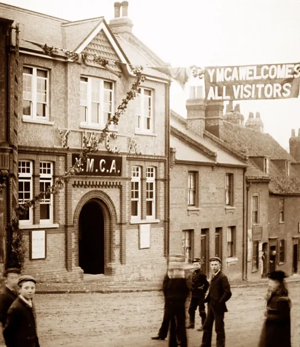 Framed Print : YMCA Hostel (unknown location) during WW1 Framed Print : YMCA Hostel (unknown location) during WW1