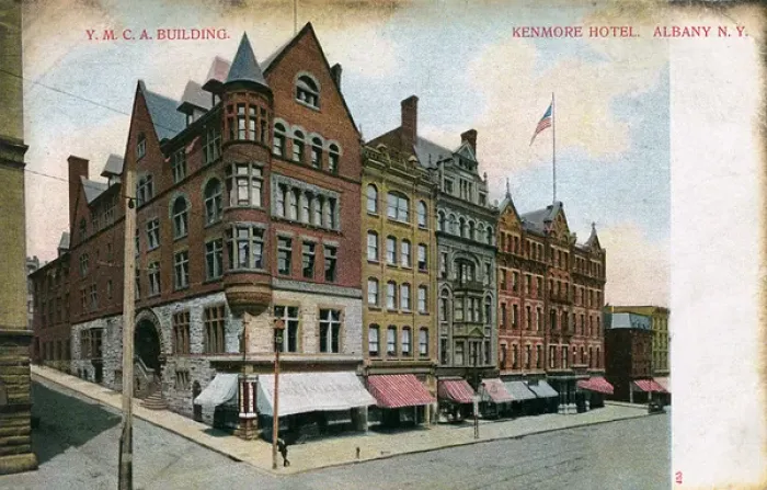 Framed Print : YMCA and Kenmore Hotel, Albany, New York State, USA Framed Print : YMCA and Kenmore Hotel, Albany, New York State, USA