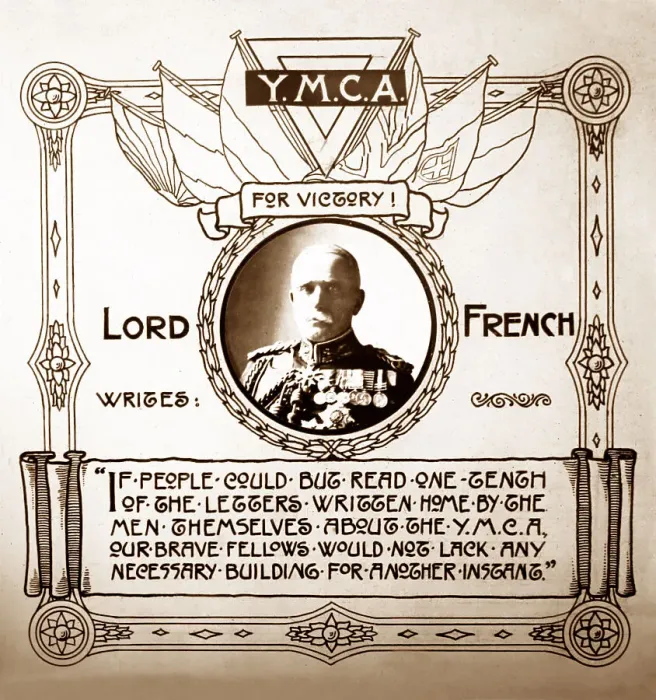 Framed Print : YMCA Message from Lord French during WW1 Framed Print : YMCA Message from Lord French during WW1