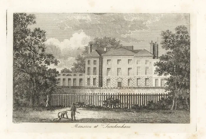 Framed Print : York House, Twickenham, 1807 Framed Print : York House, Twickenham, 1807