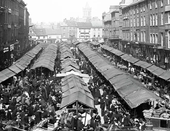 Framed Print : York Market Place Framed Print : York Market Place