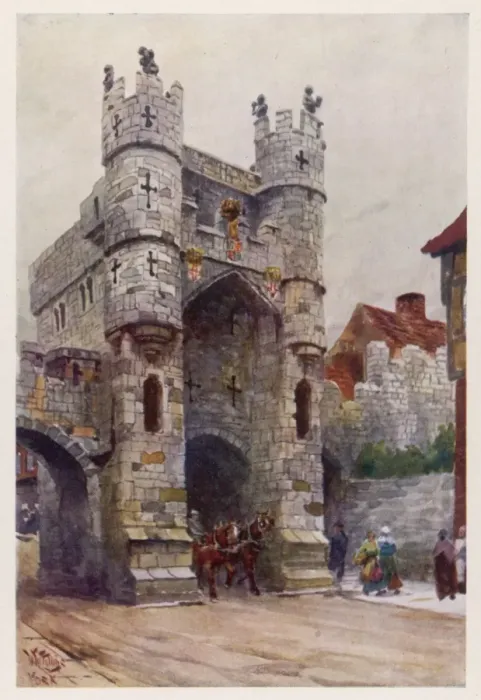 Framed Print : York / Monk Bar 1905 Framed Print : York / Monk Bar 1905