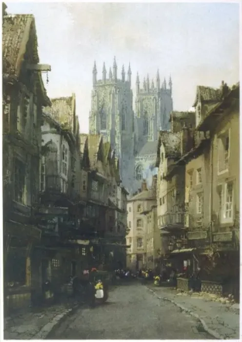 Framed Print : York / Old York 19C Framed Print : York / Old York 19C