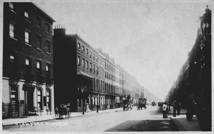 Framed Print : York Place (Baker Street), Marylebone, London Framed Print : York Place (Baker Street), Marylebone, London