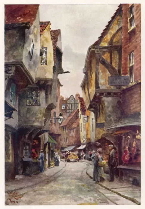 Framed Print : YORK / SHAMBLES 1905 Framed Print : YORK / SHAMBLES 1905