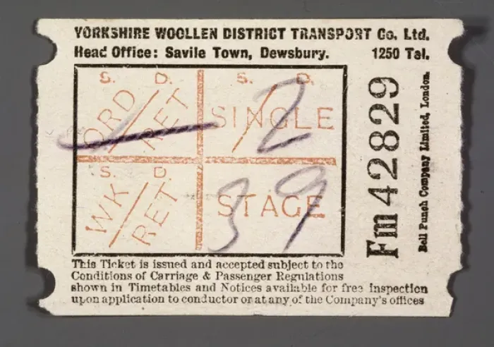 Framed Print : Yorkshire Bus Ticket Framed Print : Yorkshire Bus Ticket