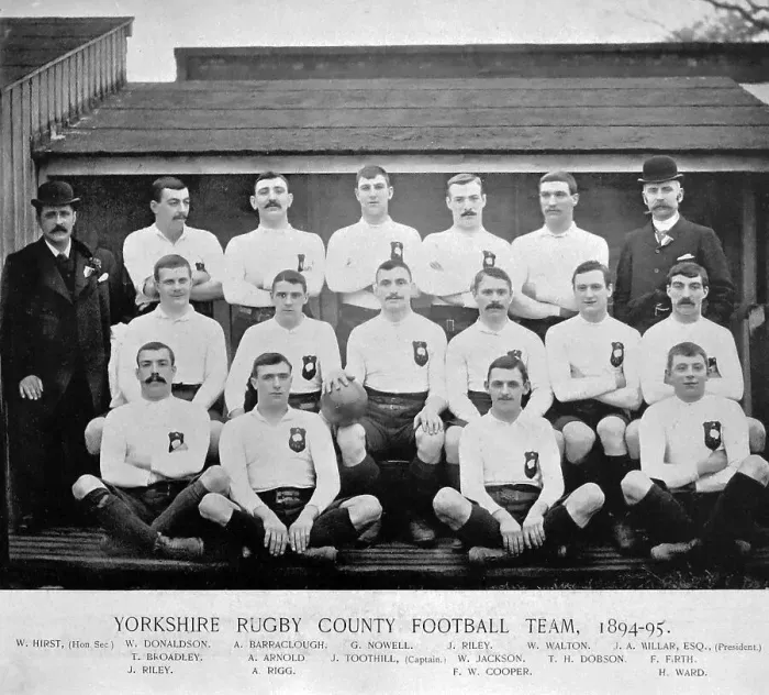 Framed Print : Yorkshire County Rugby Team in t895 Framed Print : Yorkshire County Rugby Team in t895