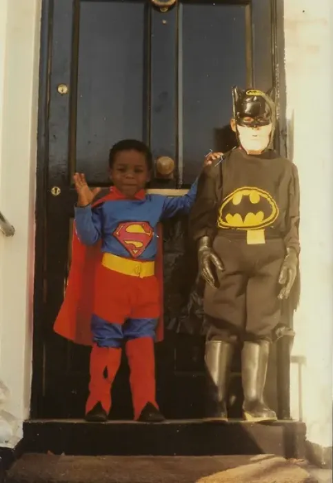 Framed Print : Young British Caribbean Super Heroes Framed Print : Young British Caribbean Super Heroes