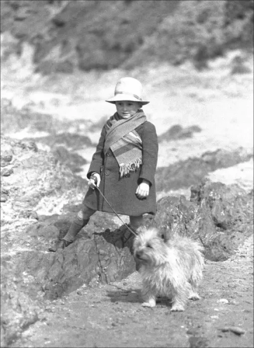 Framed Print : Young child and pet dog Framed Print : Young child and pet dog