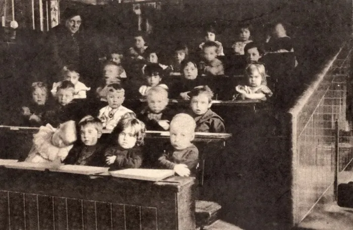 Framed Print : Young children in a classroom Framed Print : Young children in a classroom