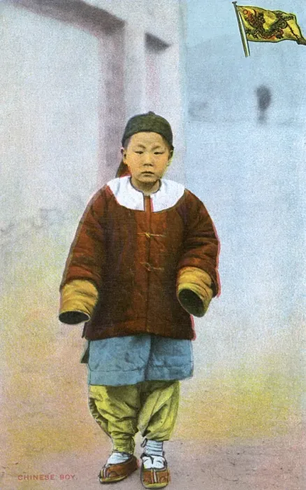 Framed Print : Young Chinese boy in traditional costume Framed Print : Young Chinese boy in traditional costume