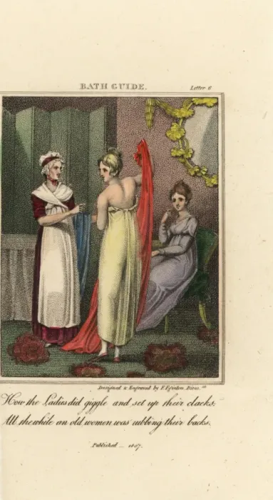 Framed Print : Young fashionable woman dressing in muslin Framed Print : Young fashionable woman dressing in muslin