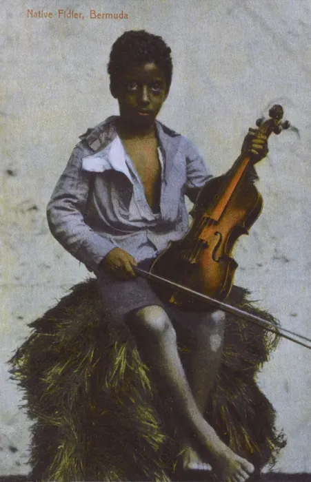Framed Print : Young Fiddler, Bermuda Framed Print : Young Fiddler, Bermuda