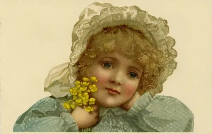 Framed Print : Young girl with buttercups Framed Print : Young girl with buttercups