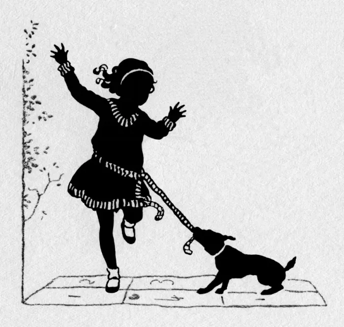 Framed Print : Young girl & her dog Framed Print : Young girl & her dog