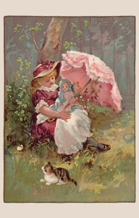 Framed Print : Young Girl & her Doll Framed Print : Young Girl & her Doll