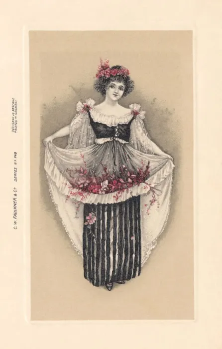Framed Print : Young Girl with Flowers