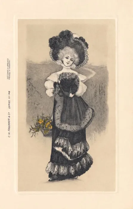 Framed Print : Young Girl with Flowers Framed Print : Young Girl with Flowers