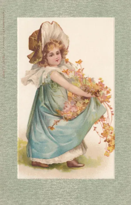 Framed Print : Young Girl with Flowers Framed Print : Young Girl with Flowers
