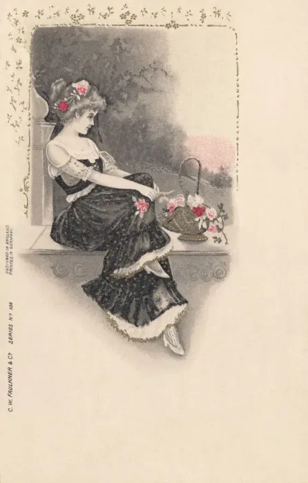 Framed Print : Young Girl with Flowers Framed Print : Young Girl with Flowers