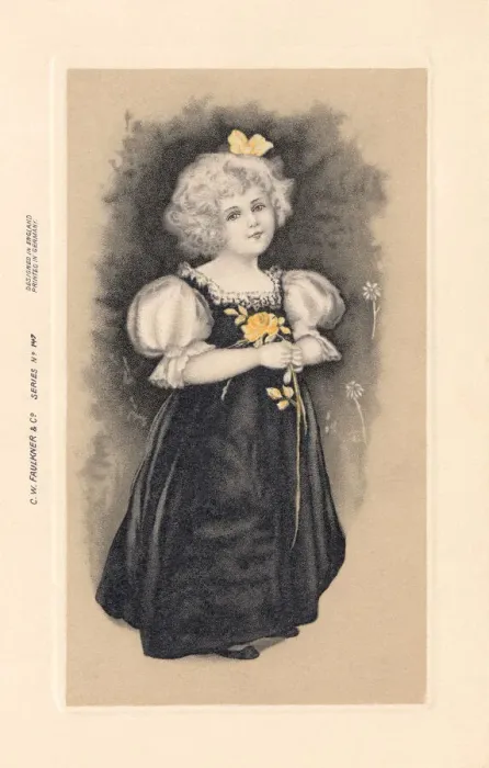 Framed Print : Young Girl with Flowers Framed Print : Young Girl with Flowers