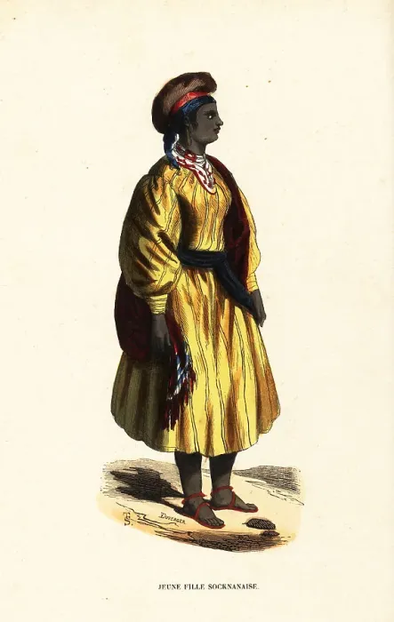 Framed Print : Young girl of Sokna, Fezzan, Kingdom of Tripoli (Libya) Framed Print : Young girl of Sokna, Fezzan, Kingdom of Tripoli (Libya)