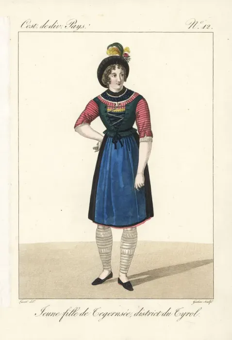 Framed Print : Young girl of Tegernsee, Bavaria, Germany, 19th century Framed Print : Young girl of Tegernsee, Bavaria, Germany, 19th century