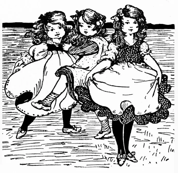 Framed Print : Young girls dancing Framed Print : Young girls dancing