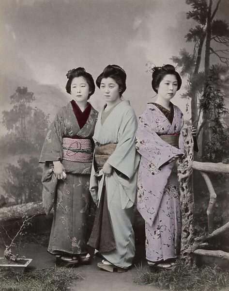 Three young Japanese women