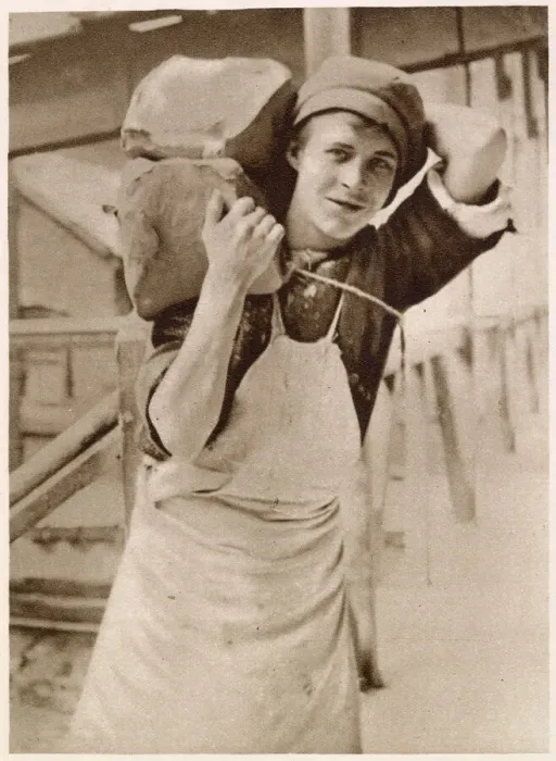 Framed Print : A young lad carrying the clay. Date: 1913 Framed Print : A young lad carrying the clay. Date: 1913