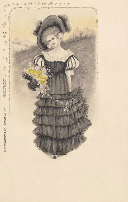 Framed Print : Young lady with Flowers Framed Print : Young lady with Flowers