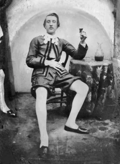 Framed Print : Young man in historical costume