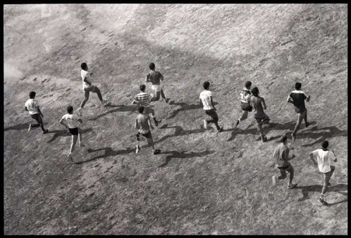 Framed Print : Young men football training, Spain Framed Print : Young men football training, Spain