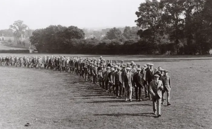 Framed Print : Young men in UOTC, Epsom, Surrey, WW1 Framed Print : Young men in UOTC, Epsom, Surrey, WW1