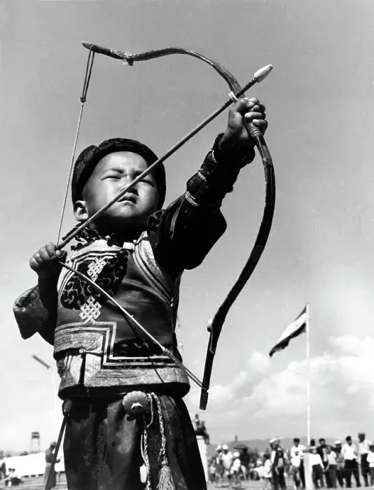 Framed Print : Young Mongolian archer Framed Print : Young Mongolian archer