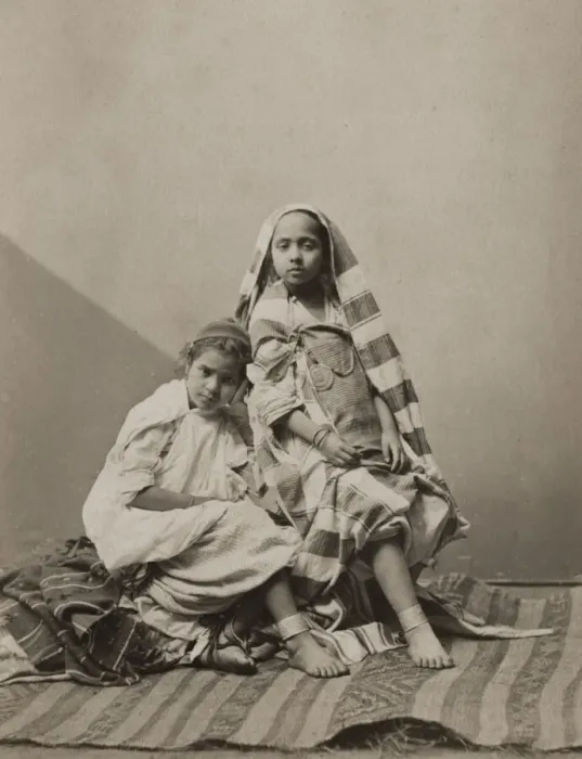 Framed Print : Young north African children, probably Algeria Framed Print : Young north African children, probably Algeria