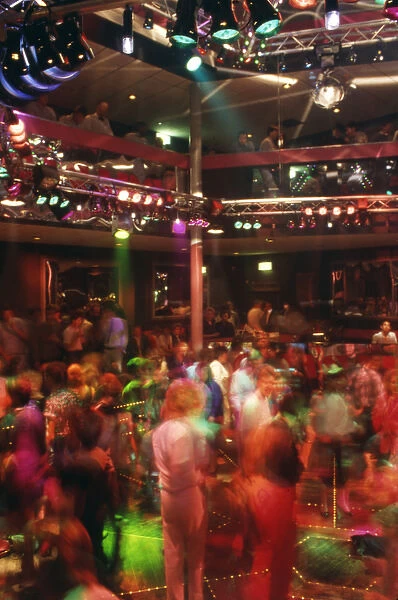 Young people at a disco, Cornwall