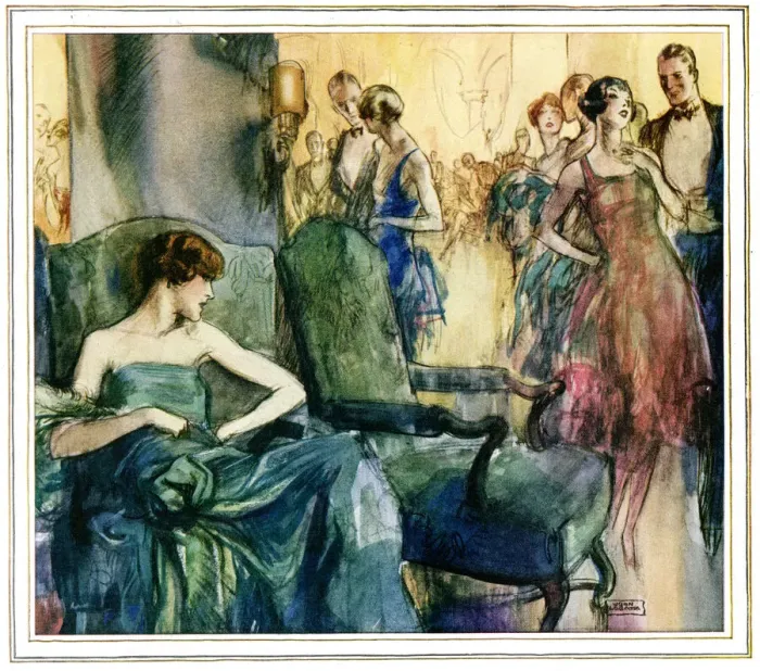 Framed Print : Young people at an evening party Framed Print : Young people at an evening party