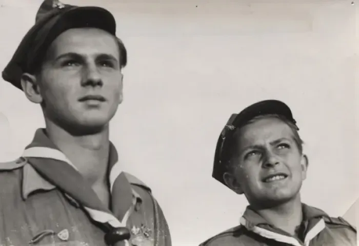 Framed Print : Two young Polish Scouts Framed Print : Two young Polish Scouts