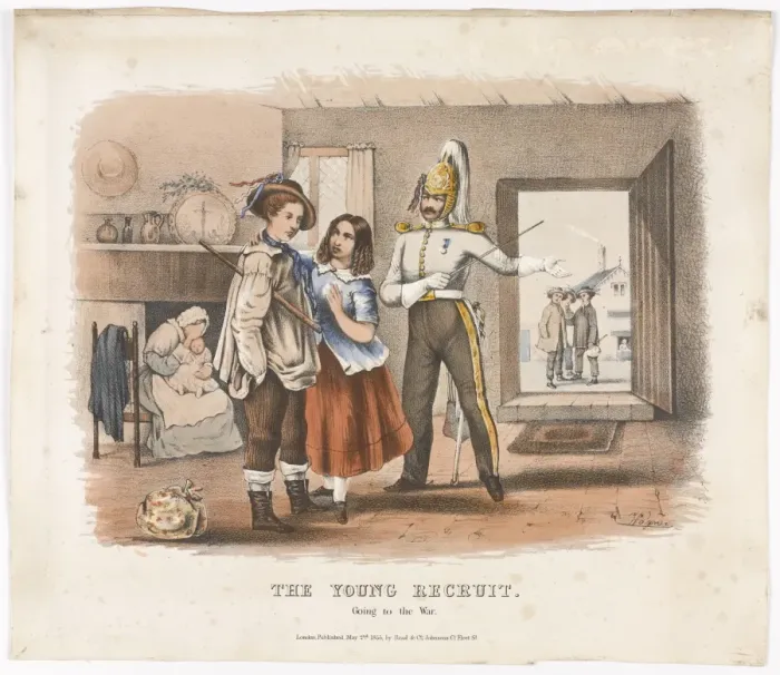 Framed Print : The Young Recruit / Going to the War Framed Print : The Young Recruit / Going to the War