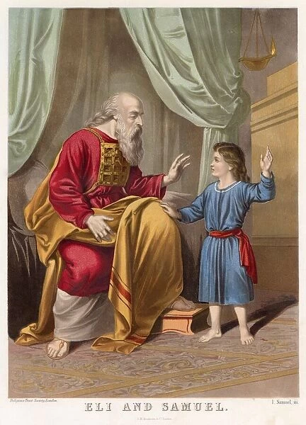 The young Samuel and the old priest Eli