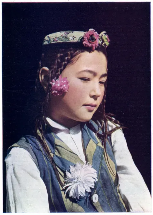 Framed Print : Young Turki girl of Kashgar Framed Print : Young Turki girl of Kashgar