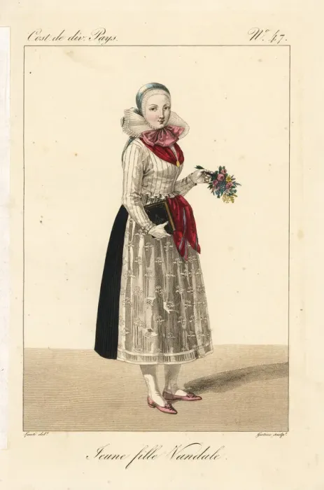 Framed Print : Young Vandal girl, Lower Lusacia, Germany, 19th century Framed Print : Young Vandal girl, Lower Lusacia, Germany, 19th century