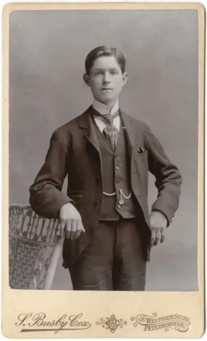 Framed Print : Young Victorian man in his best suit Framed Print : Young Victorian man in his best suit